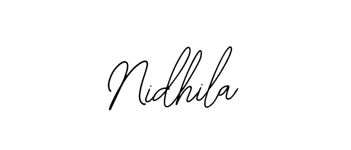 It looks lik you need a new signature style for name Nidhila. Design unique handwritten (Bearetta-2O07w) signature with our free signature maker in just a few clicks. Nidhila signature style 12 images and pictures png