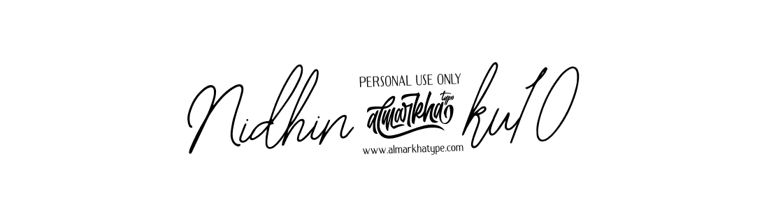 Use a signature maker to create a handwritten signature online. With this signature software, you can design (Bearetta-2O07w) your own signature for name Nidhin@ku10. Nidhin@ku10 signature style 12 images and pictures png