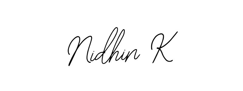 You can use this online signature creator to create a handwritten signature for the name Nidhin K. This is the best online autograph maker. Nidhin K signature style 12 images and pictures png