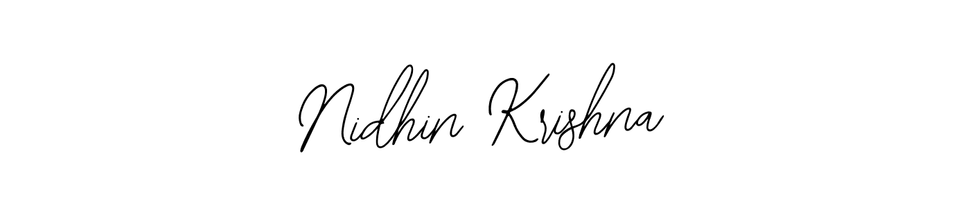 Make a short Nidhin Krishna signature style. Manage your documents anywhere anytime using Bearetta-2O07w. Create and add eSignatures, submit forms, share and send files easily. Nidhin Krishna signature style 12 images and pictures png