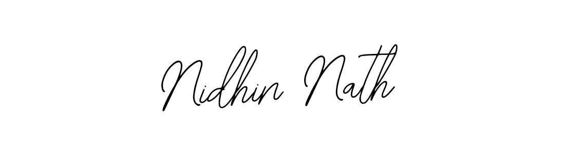 You should practise on your own different ways (Bearetta-2O07w) to write your name (Nidhin Nath) in signature. don't let someone else do it for you. Nidhin Nath signature style 12 images and pictures png