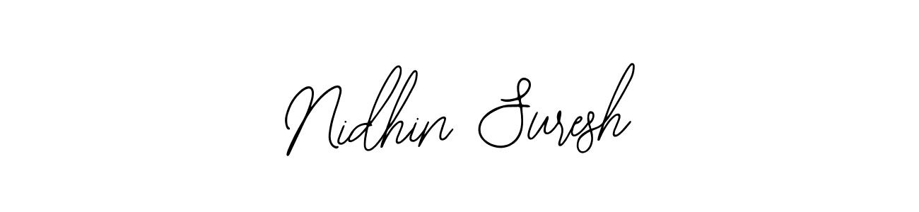 Create a beautiful signature design for name Nidhin Suresh. With this signature (Bearetta-2O07w) fonts, you can make a handwritten signature for free. Nidhin Suresh signature style 12 images and pictures png