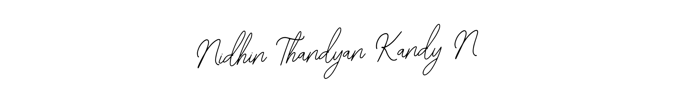 How to Draw Nidhin Thandyan Kandy N signature style? Bearetta-2O07w is a latest design signature styles for name Nidhin Thandyan Kandy N. Nidhin Thandyan Kandy N signature style 12 images and pictures png