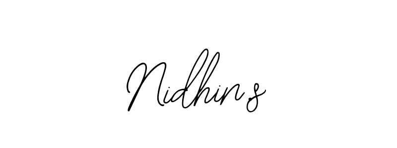 It looks lik you need a new signature style for name Nidhin.s. Design unique handwritten (Bearetta-2O07w) signature with our free signature maker in just a few clicks. Nidhin.s signature style 12 images and pictures png