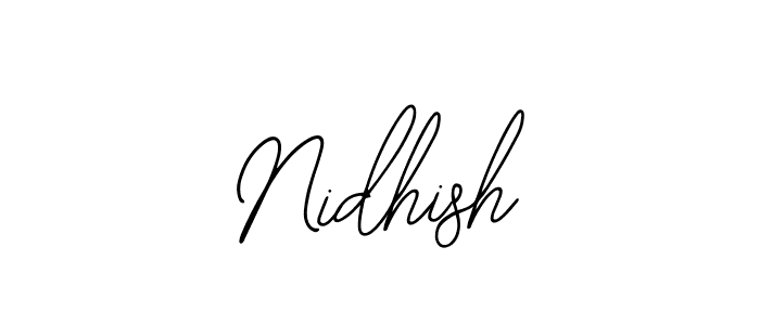 How to make Nidhish signature? Bearetta-2O07w is a professional autograph style. Create handwritten signature for Nidhish name. Nidhish signature style 12 images and pictures png