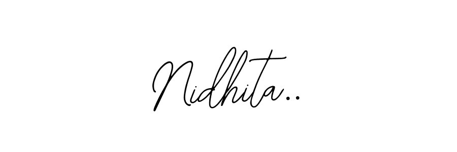 Nidhita.. stylish signature style. Best Handwritten Sign (Bearetta-2O07w) for my name. Handwritten Signature Collection Ideas for my name Nidhita... Nidhita.. signature style 12 images and pictures png