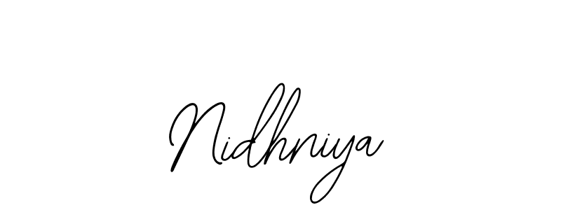 if you are searching for the best signature style for your name Nidhniya. so please give up your signature search. here we have designed multiple signature styles  using Bearetta-2O07w. Nidhniya signature style 12 images and pictures png