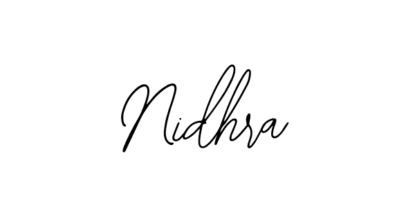 You should practise on your own different ways (Bearetta-2O07w) to write your name (Nidhra) in signature. don't let someone else do it for you. Nidhra signature style 12 images and pictures png
