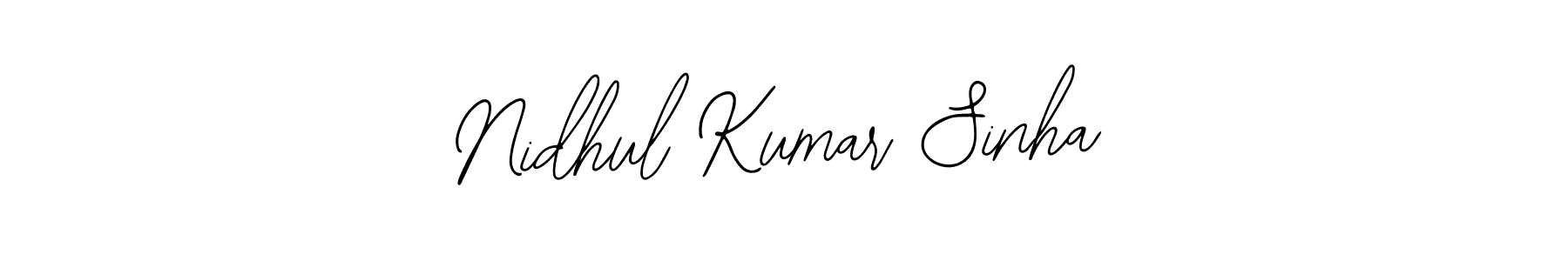 Design your own signature with our free online signature maker. With this signature software, you can create a handwritten (Bearetta-2O07w) signature for name Nidhul Kumar Sinha. Nidhul Kumar Sinha signature style 12 images and pictures png