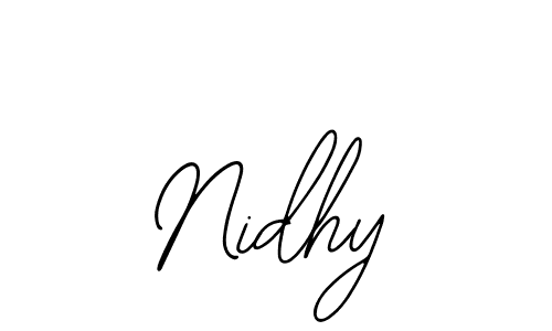 Design your own signature with our free online signature maker. With this signature software, you can create a handwritten (Bearetta-2O07w) signature for name Nidhy. Nidhy signature style 12 images and pictures png