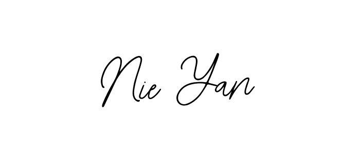 How to make Nie Yan name signature. Use Bearetta-2O07w style for creating short signs online. This is the latest handwritten sign. Nie Yan signature style 12 images and pictures png