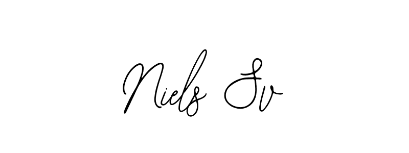 Use a signature maker to create a handwritten signature online. With this signature software, you can design (Bearetta-2O07w) your own signature for name Niels Sv. Niels Sv signature style 12 images and pictures png