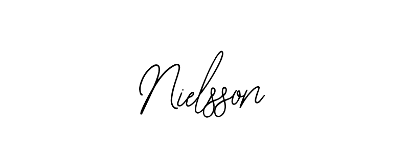 Use a signature maker to create a handwritten signature online. With this signature software, you can design (Bearetta-2O07w) your own signature for name Nielsson. Nielsson signature style 12 images and pictures png