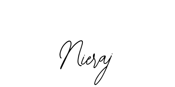 Design your own signature with our free online signature maker. With this signature software, you can create a handwritten (Bearetta-2O07w) signature for name Nieraj. Nieraj signature style 12 images and pictures png