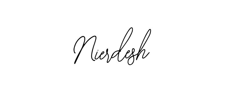 Make a beautiful signature design for name Nierdesh. With this signature (Bearetta-2O07w) style, you can create a handwritten signature for free. Nierdesh signature style 12 images and pictures png