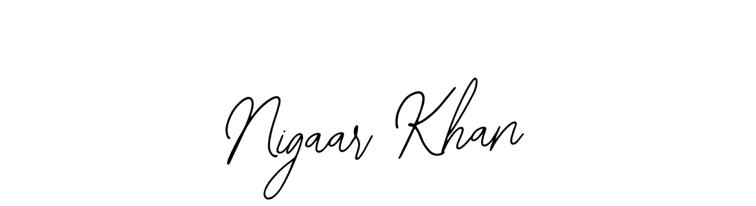 Create a beautiful signature design for name Nigaar Khan. With this signature (Bearetta-2O07w) fonts, you can make a handwritten signature for free. Nigaar Khan signature style 12 images and pictures png