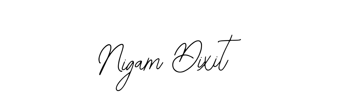 You should practise on your own different ways (Bearetta-2O07w) to write your name (Nigam Dixit) in signature. don't let someone else do it for you. Nigam Dixit signature style 12 images and pictures png