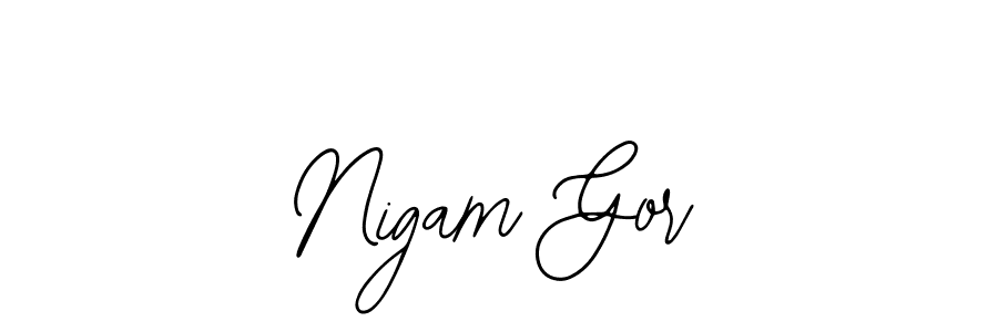 Here are the top 10 professional signature styles for the name Nigam Gor. These are the best autograph styles you can use for your name. Nigam Gor signature style 12 images and pictures png