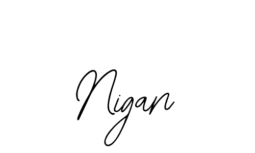 Nigan stylish signature style. Best Handwritten Sign (Bearetta-2O07w) for my name. Handwritten Signature Collection Ideas for my name Nigan. Nigan signature style 12 images and pictures png