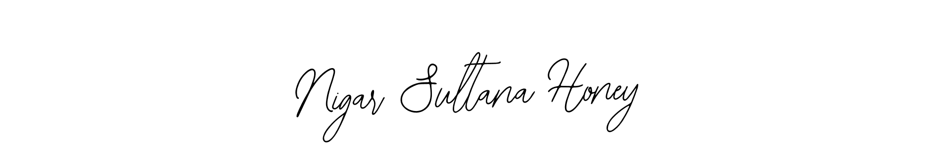 Use a signature maker to create a handwritten signature online. With this signature software, you can design (Bearetta-2O07w) your own signature for name Nigar Sultana Honey. Nigar Sultana Honey signature style 12 images and pictures png