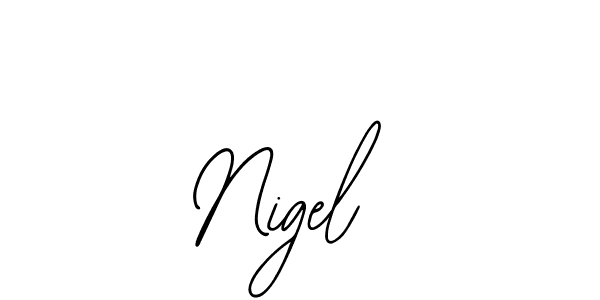 How to make Nigel  name signature. Use Bearetta-2O07w style for creating short signs online. This is the latest handwritten sign. Nigel  signature style 12 images and pictures png