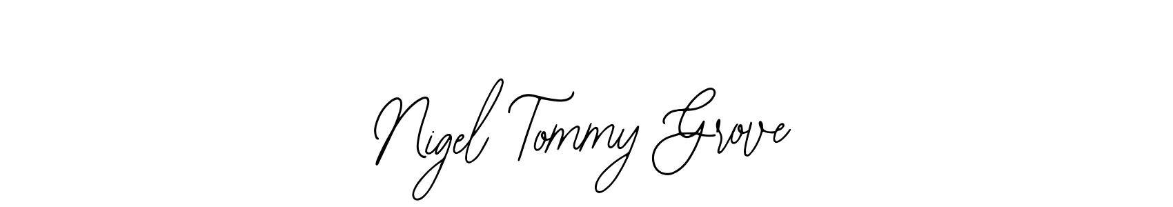 Also You can easily find your signature by using the search form. We will create Nigel Tommy Grove name handwritten signature images for you free of cost using Bearetta-2O07w sign style. Nigel Tommy Grove signature style 12 images and pictures png