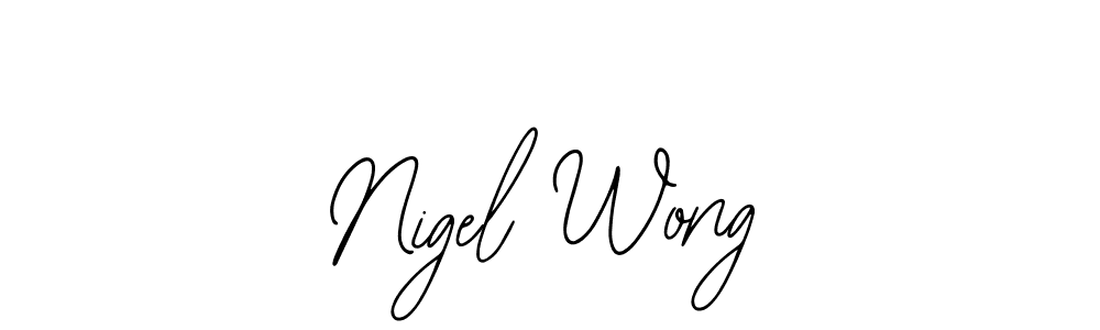 How to Draw Nigel Wong signature style? Bearetta-2O07w is a latest design signature styles for name Nigel Wong. Nigel Wong signature style 12 images and pictures png