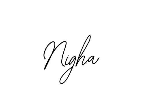 Create a beautiful signature design for name Nigha. With this signature (Bearetta-2O07w) fonts, you can make a handwritten signature for free. Nigha signature style 12 images and pictures png