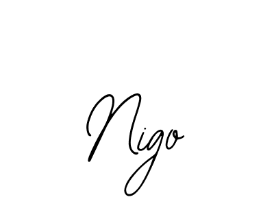 How to make Nigo name signature. Use Bearetta-2O07w style for creating short signs online. This is the latest handwritten sign. Nigo signature style 12 images and pictures png