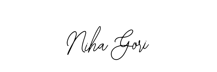 Create a beautiful signature design for name Niha Gori. With this signature (Bearetta-2O07w) fonts, you can make a handwritten signature for free. Niha Gori signature style 12 images and pictures png