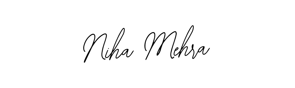 if you are searching for the best signature style for your name Niha Mehra. so please give up your signature search. here we have designed multiple signature styles  using Bearetta-2O07w. Niha Mehra signature style 12 images and pictures png