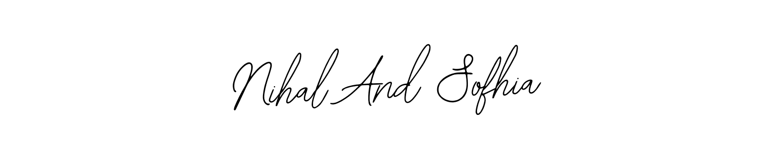 You can use this online signature creator to create a handwritten signature for the name Nihal And Sofhia. This is the best online autograph maker. Nihal And Sofhia signature style 12 images and pictures png