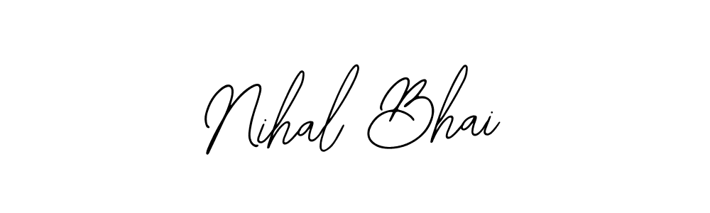 Bearetta-2O07w is a professional signature style that is perfect for those who want to add a touch of class to their signature. It is also a great choice for those who want to make their signature more unique. Get Nihal Bhai name to fancy signature for free. Nihal Bhai signature style 12 images and pictures png