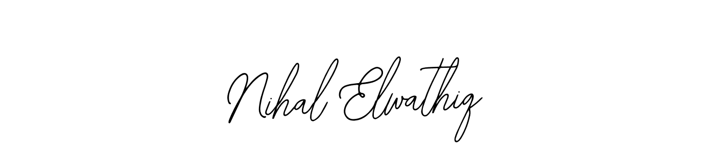 Use a signature maker to create a handwritten signature online. With this signature software, you can design (Bearetta-2O07w) your own signature for name Nihal Elwathiq. Nihal Elwathiq signature style 12 images and pictures png