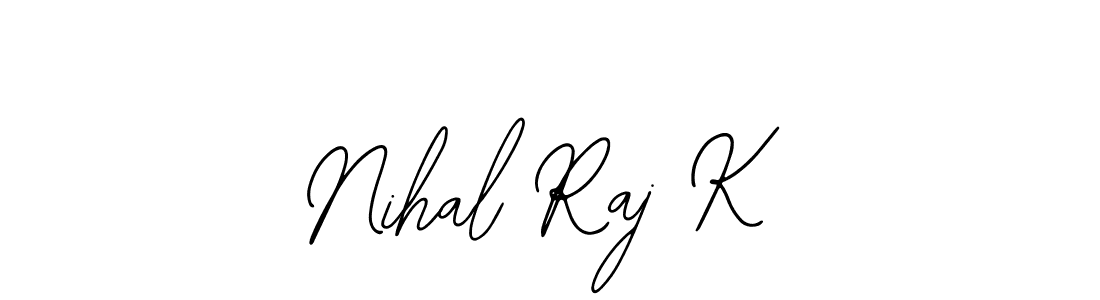 Make a beautiful signature design for name Nihal Raj K. Use this online signature maker to create a handwritten signature for free. Nihal Raj K signature style 12 images and pictures png