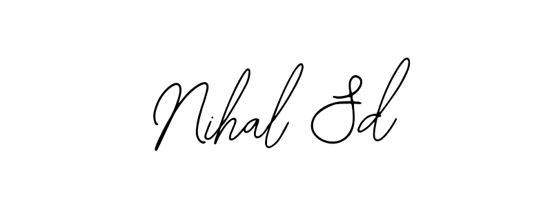 Create a beautiful signature design for name Nihal Sd. With this signature (Bearetta-2O07w) fonts, you can make a handwritten signature for free. Nihal Sd signature style 12 images and pictures png