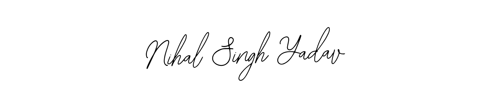 Similarly Bearetta-2O07w is the best handwritten signature design. Signature creator online .You can use it as an online autograph creator for name Nihal Singh Yadav. Nihal Singh Yadav signature style 12 images and pictures png