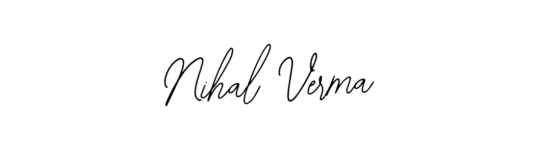 Use a signature maker to create a handwritten signature online. With this signature software, you can design (Bearetta-2O07w) your own signature for name Nihal Verma. Nihal Verma signature style 12 images and pictures png