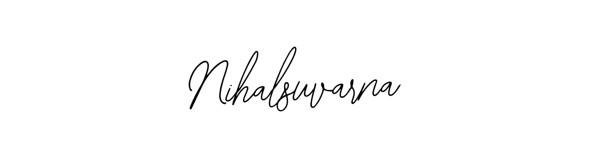 Design your own signature with our free online signature maker. With this signature software, you can create a handwritten (Bearetta-2O07w) signature for name Nihalsuvarna. Nihalsuvarna signature style 12 images and pictures png