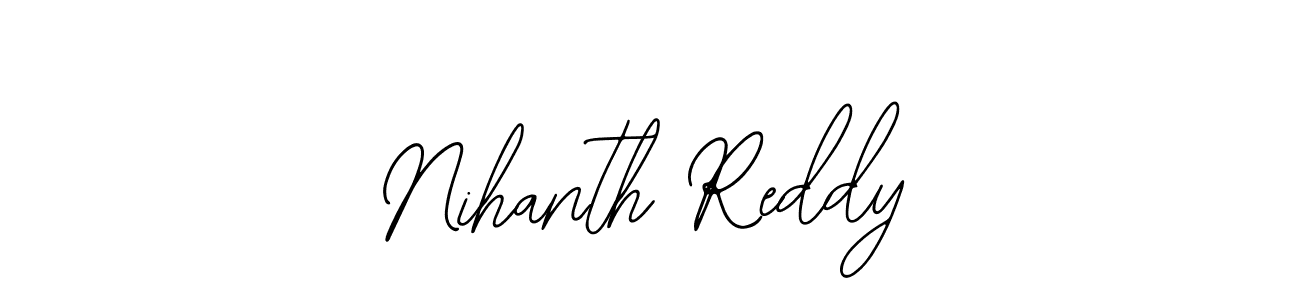 Use a signature maker to create a handwritten signature online. With this signature software, you can design (Bearetta-2O07w) your own signature for name Nihanth Reddy. Nihanth Reddy signature style 12 images and pictures png