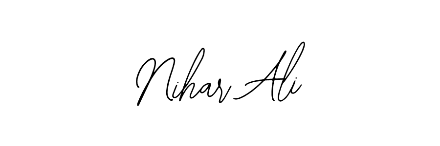 Make a short Nihar Ali signature style. Manage your documents anywhere anytime using Bearetta-2O07w. Create and add eSignatures, submit forms, share and send files easily. Nihar Ali signature style 12 images and pictures png