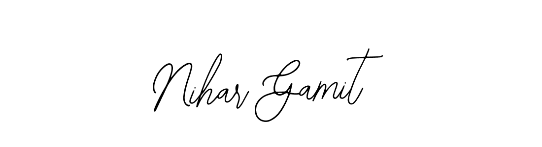 Nihar Gamit stylish signature style. Best Handwritten Sign (Bearetta-2O07w) for my name. Handwritten Signature Collection Ideas for my name Nihar Gamit. Nihar Gamit signature style 12 images and pictures png