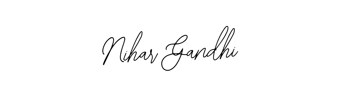 It looks lik you need a new signature style for name Nihar Gandhi. Design unique handwritten (Bearetta-2O07w) signature with our free signature maker in just a few clicks. Nihar Gandhi signature style 12 images and pictures png