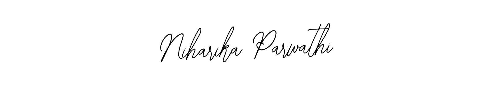 Make a beautiful signature design for name Niharika Parwathi. With this signature (Bearetta-2O07w) style, you can create a handwritten signature for free. Niharika Parwathi signature style 12 images and pictures png