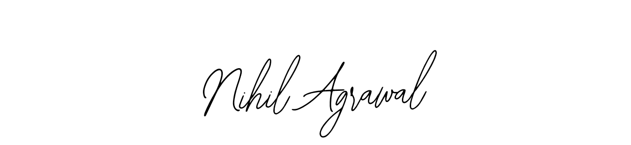 Make a beautiful signature design for name Nihil Agrawal. With this signature (Bearetta-2O07w) style, you can create a handwritten signature for free. Nihil Agrawal signature style 12 images and pictures png