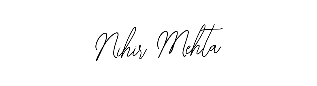 if you are searching for the best signature style for your name Nihir Mehta. so please give up your signature search. here we have designed multiple signature styles  using Bearetta-2O07w. Nihir Mehta signature style 12 images and pictures png