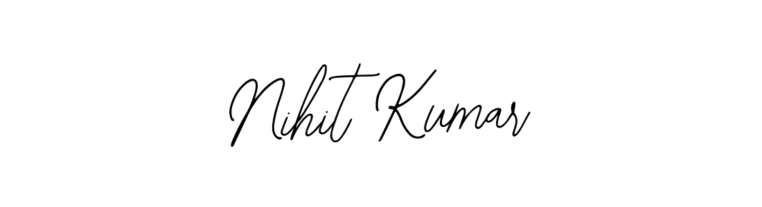 The best way (Bearetta-2O07w) to make a short signature is to pick only two or three words in your name. The name Nihit Kumar include a total of six letters. For converting this name. Nihit Kumar signature style 12 images and pictures png