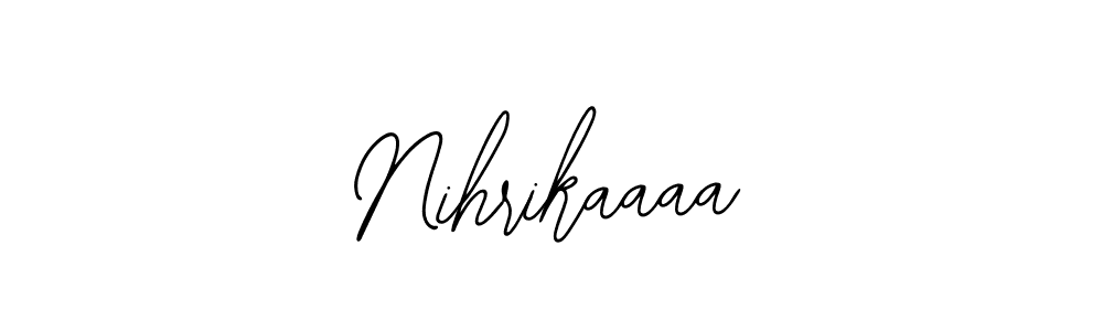 Make a beautiful signature design for name Nihrikaaaa. With this signature (Bearetta-2O07w) style, you can create a handwritten signature for free. Nihrikaaaa signature style 12 images and pictures png