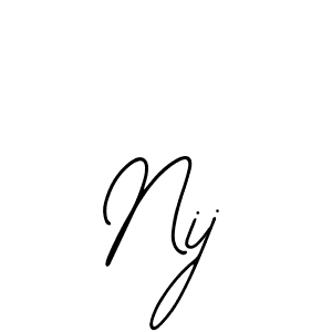 The best way (Bearetta-2O07w) to make a short signature is to pick only two or three words in your name. The name Nij include a total of six letters. For converting this name. Nij signature style 12 images and pictures png