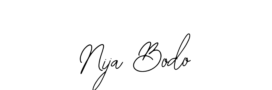 Also You can easily find your signature by using the search form. We will create Nija Bodo name handwritten signature images for you free of cost using Bearetta-2O07w sign style. Nija Bodo signature style 12 images and pictures png